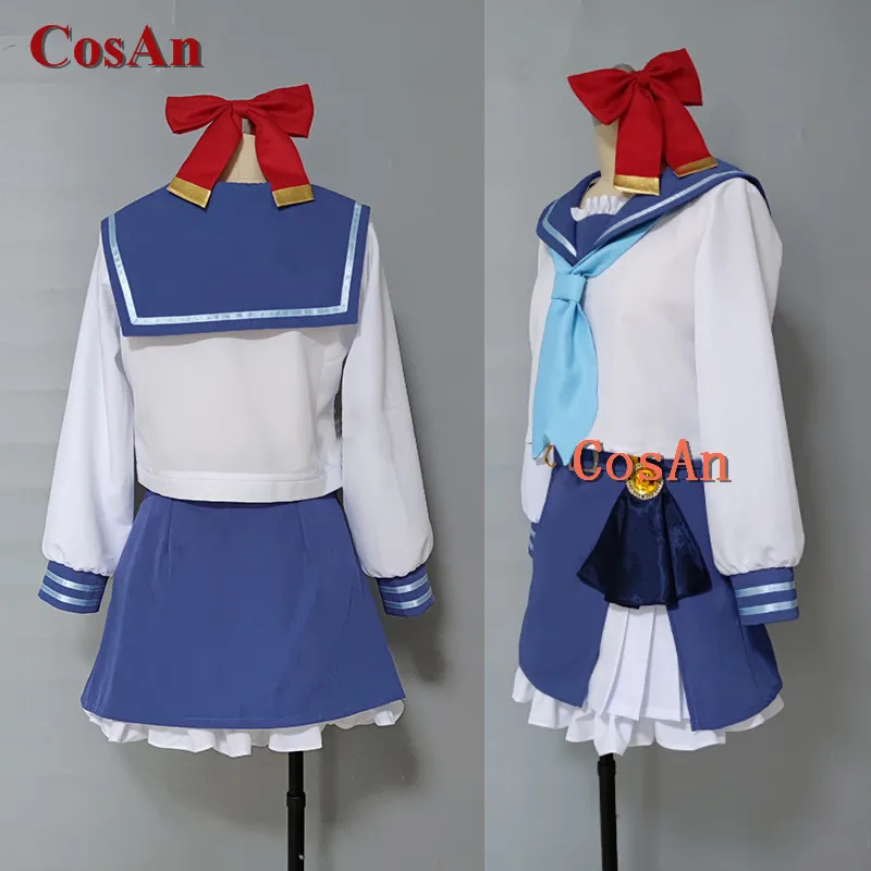 CosAn Hot Anime Vtuber Overidea ZhangJingHua Cosplay Costume Sweet Cute Sailor Uniforms Unisex Activity Party Role Play Clothing