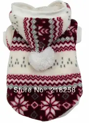 Cute Snowflake Fleece Dog Jacket Small Dogs Yorkie Winter Coat Soft Pajamas Padded Vest Warm Pet Puppy Jumpsuit Drop Shipping