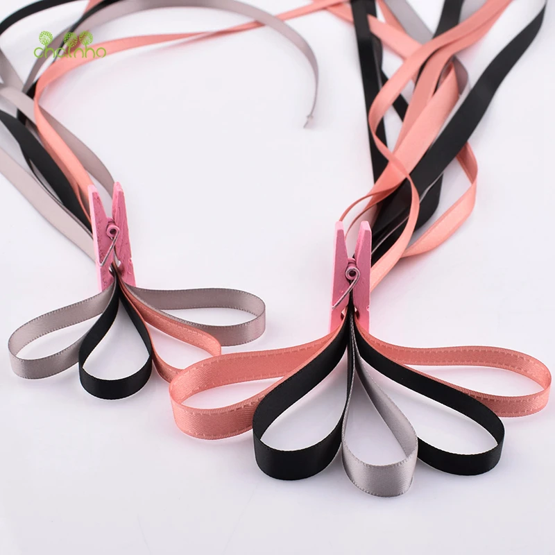 High Quality,Mixed Black&Pink Colour Ribbon Set For DIY Handmade Gifts&Crafts Packing,Hair Ornament Accessories,HB131