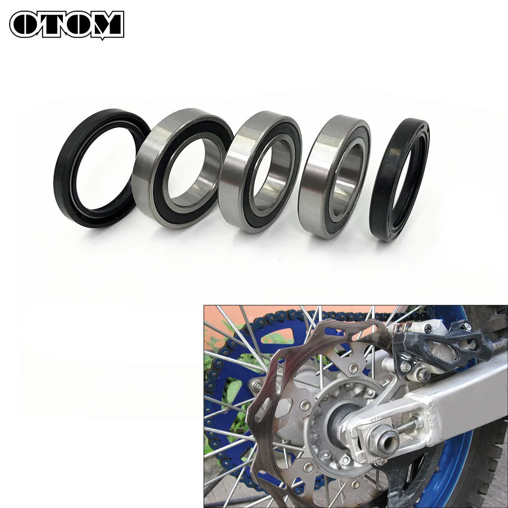 OTOM Motorcycle Rear Wheel Hub Bearing and Oil Seal Kit For YAMAHA YZ250F YZ450F YZ250FX Motocross High Performance Accessories