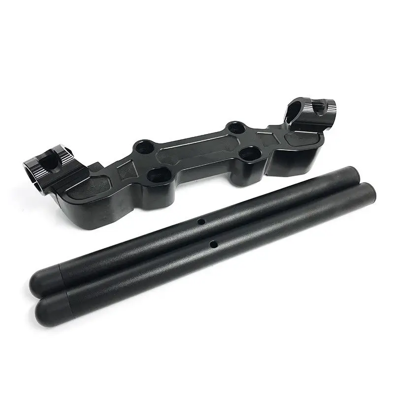 Clip-On Adapter Plate Handlebars Set for Kawasaki Ninja 650R ER-6F ER6F ER6N 2006-2016 2015 Handle Bar Riser Clip on Clamp Mount