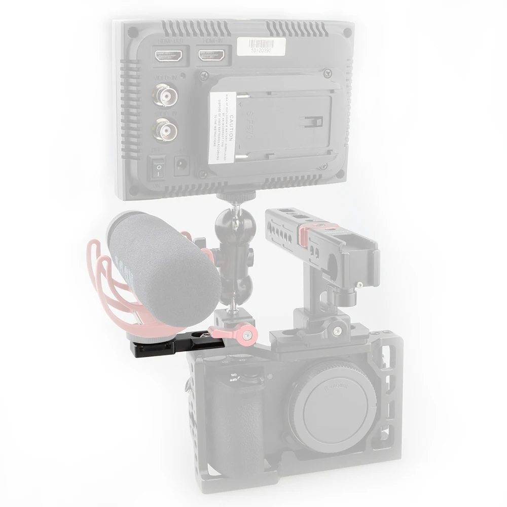 HDRIG Swat рельсовый зажим и Холодный башмак с НАТО рельсовым адаптером и винтом 1/4 для клетки камеры и ручек