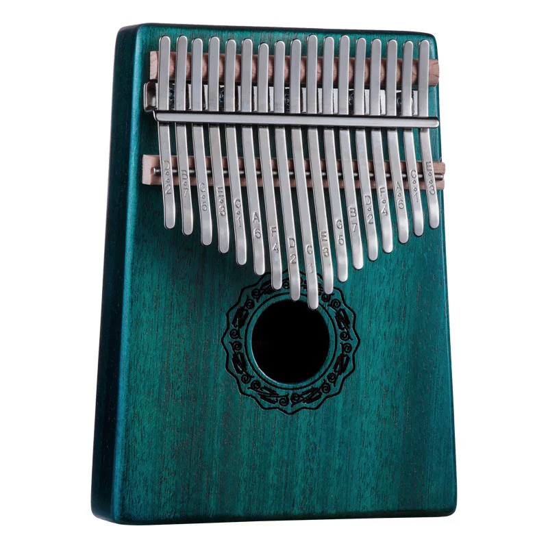 HLuru C Box Thumb piano 17 keys notes tone Kalinbachen Kalimba Portable Musical instrument Vibraphone Xylophone Walnut Mahogany