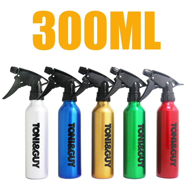 300ml/500ml Spray Bottle Refillable Mist Bottle Dispenser Hairdressing Empty Bottle Aluminum Salon Water Can Wholesale