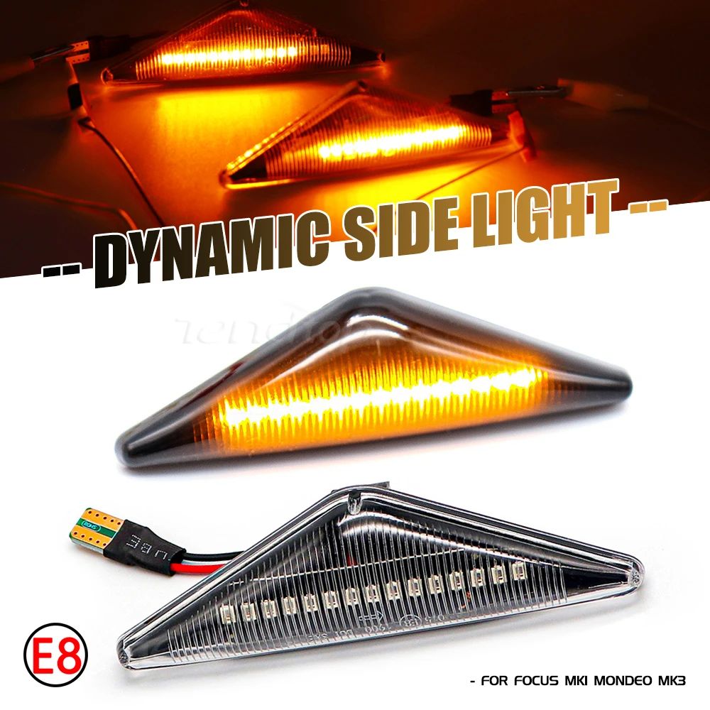 LED Sequential Light Side Fender Side Marker Lamp For Ford Focus MK1 1998-2004 For Mondeo MK3 2000-2007 Second Generation