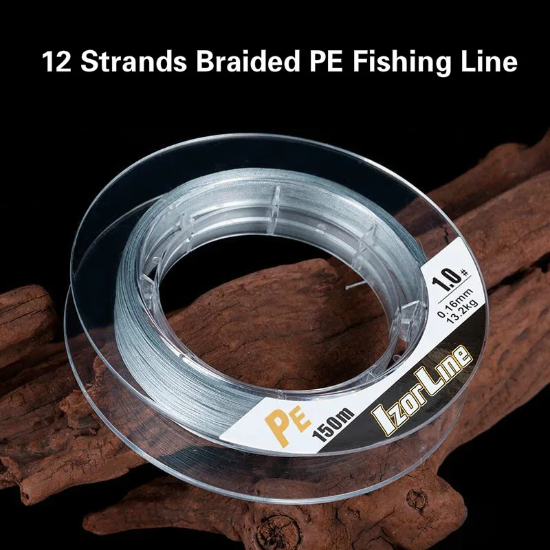 

150m 12 Strands Braided PE Fishing Line 0.8#-12.0# High Density Fishing Thread Pesca Tackel Mar Rock Fishing Line Accesorios Mar