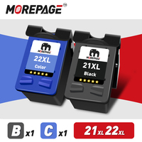 MorePage Replacement Ink Cartridge For HP21 22  HP 21XL For Deskjet F2180 F2200 F2280 F4180 F300 F380 D2300 Printer