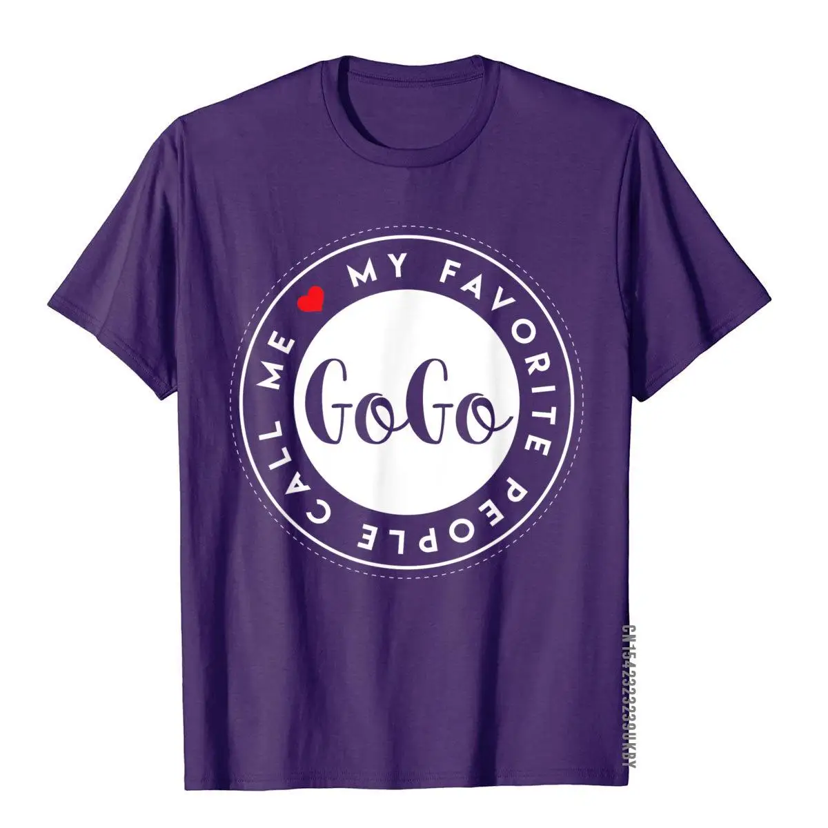 My Favorite People Call Me GoGo Cute Grandma Gift T-Shirt Cotton Casual T Shirt Fashionable Youth T-Shirts Cosie