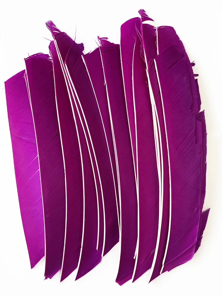 100PCS 18-25CM Volle Länge Türkei Pfeil Federn DIY Jagd Bogen Pfeil Zubehör Bogenschießen Befiederung Rechten flügel Flügel – Detail 9