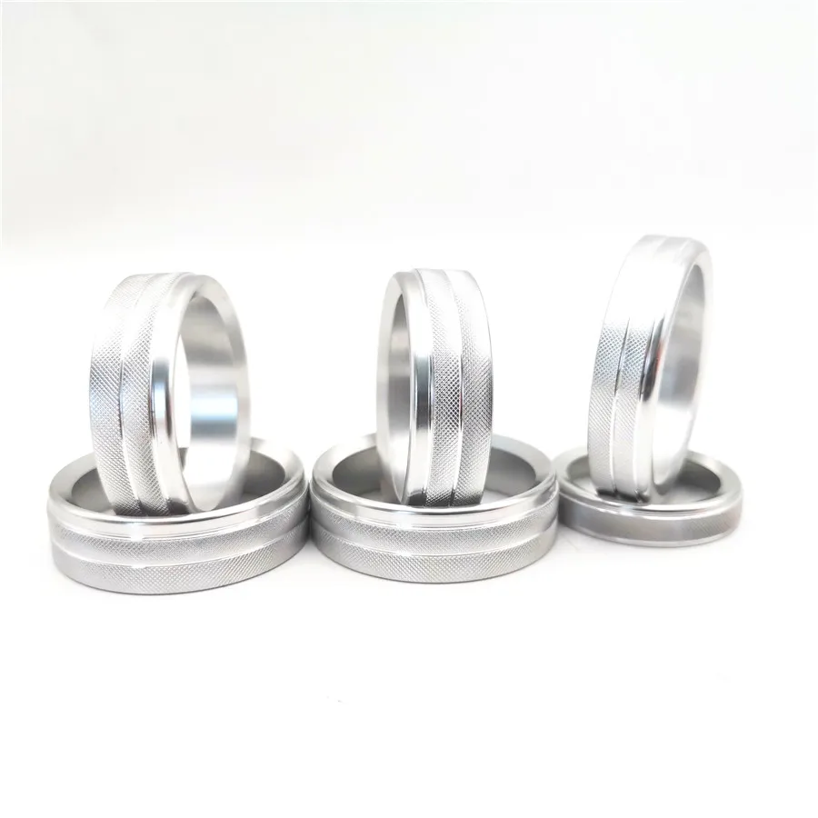 

6 Pcs set Air Conditioner Audio Switch Knob Ring Trim Silver For Ford F150 2015-2018
