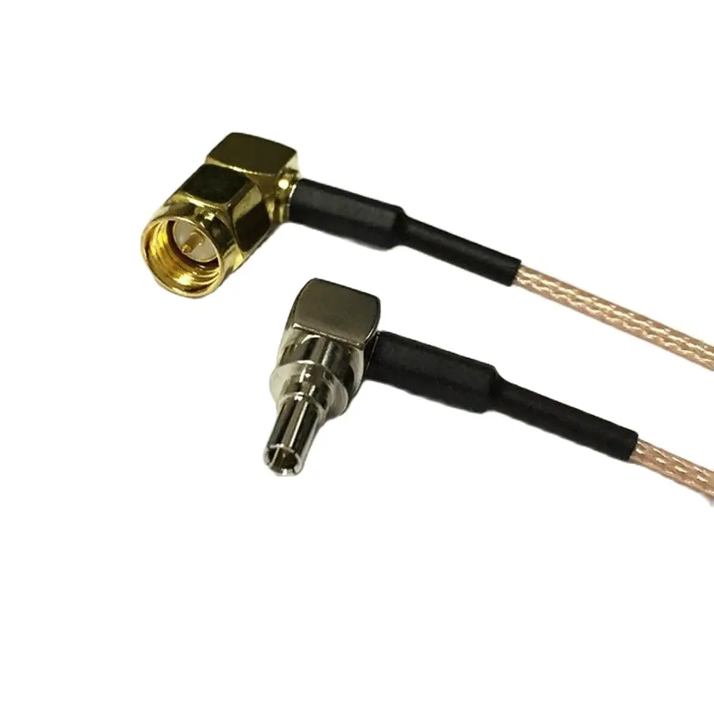 

New SMA Male Plug RA 90-Degree Switch CRC9 Right Angle Connector RG178 Jumper Cable 15CM 6" Adapter Wholesale Fast Ship