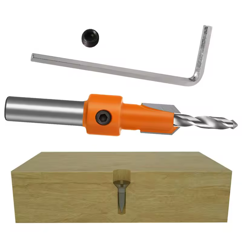 8mm Shank HSS Woodworking Countersink Router Bit Screw Extractor Remon Demolition for Wood Milling Cutter Woodworking Tools - Image 6
