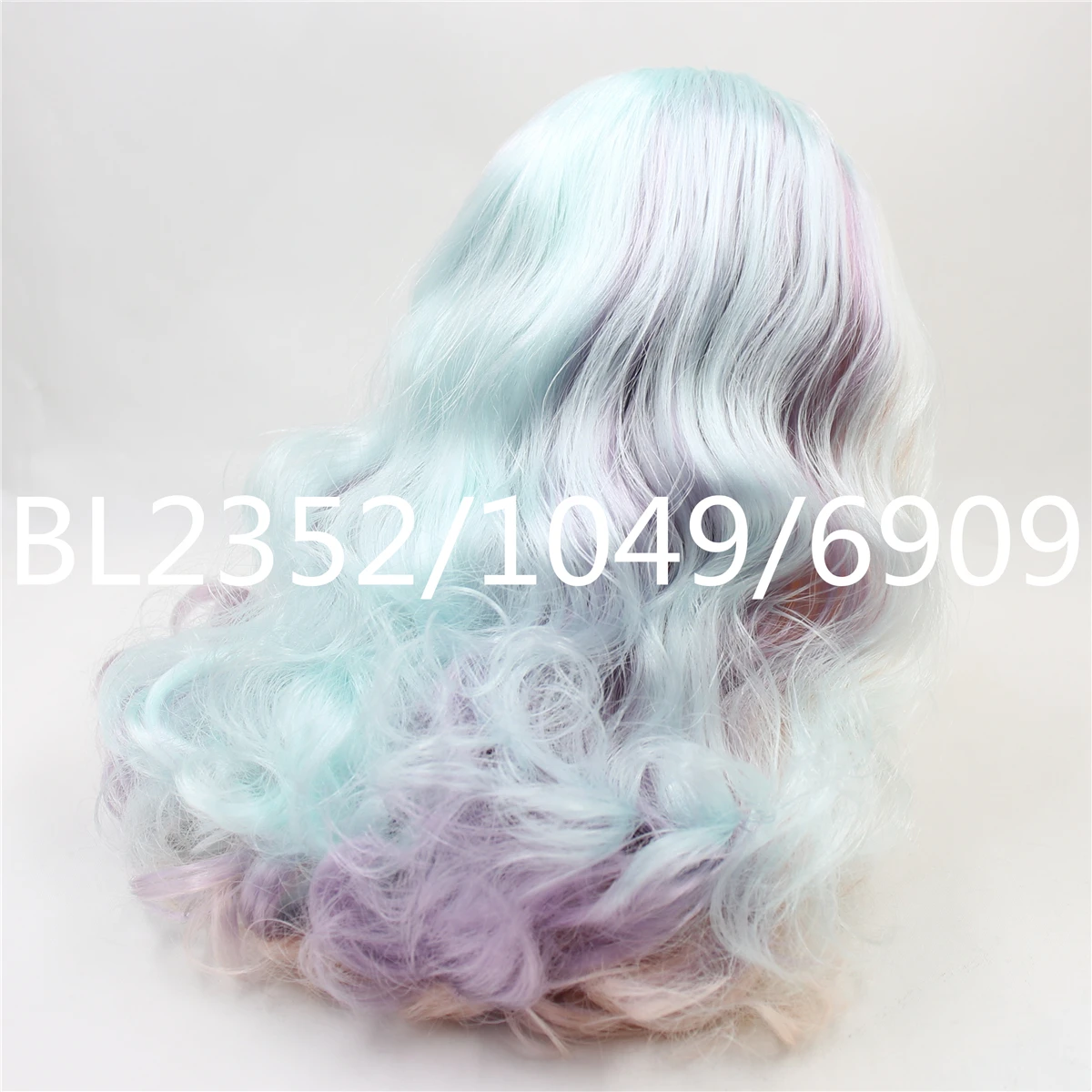 DBS blyth doll icy wig rbl scalp and dome wavy hair for custom doll anime toy