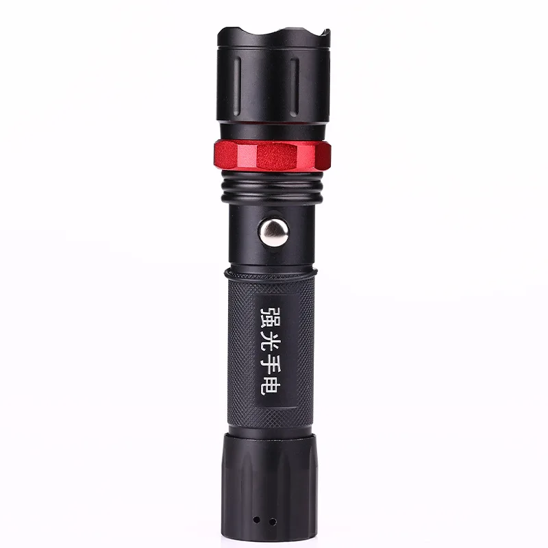 LED Light Charging Flashlight, Outdoor Lighting, Night Camping Equipment, Knives, Rotating Focus