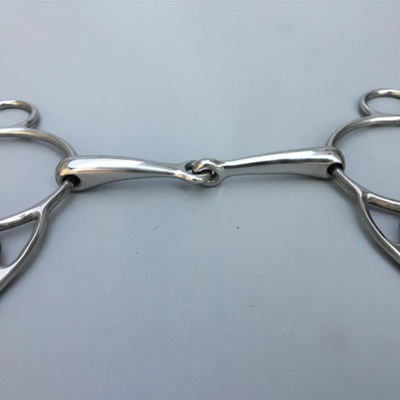 12.5cm Gag Bit Stainless Steel Horse Bit Jointed Mouth Horse Equipment