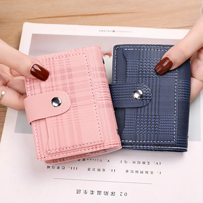 Fashion PU Leather Women  Business Credit Card Holder Female Vintage Wallet Clutch  Coin Purse Passport Pocket Case Organizer