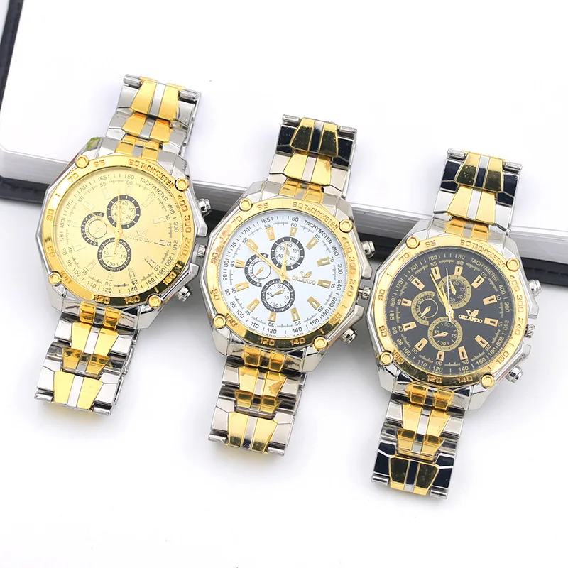 Luxury Business Men Watches  Watches Men Gold Watches Stainless Steel Quartz Watches Orologio Uomo Moda Hombre 2021 New Gift