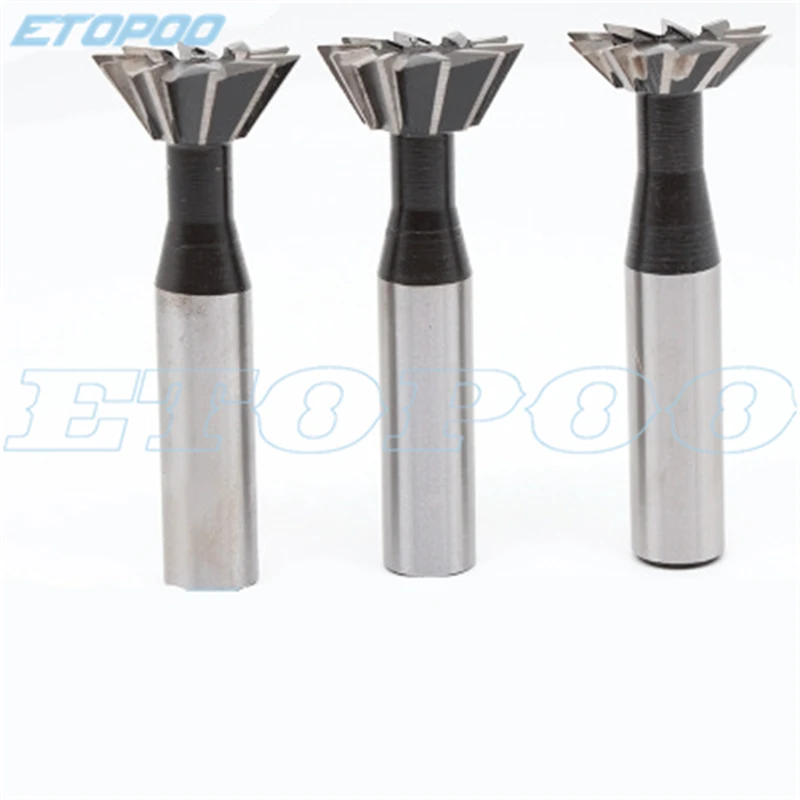 1PCS Dovetail Cutter End Mill Milling 55 Degree 10mm 12mm 14mm 16mm 18mm 20mm 25mm 30mm 32mm 35mm 40mm 45mm 50mm 60mm Mills