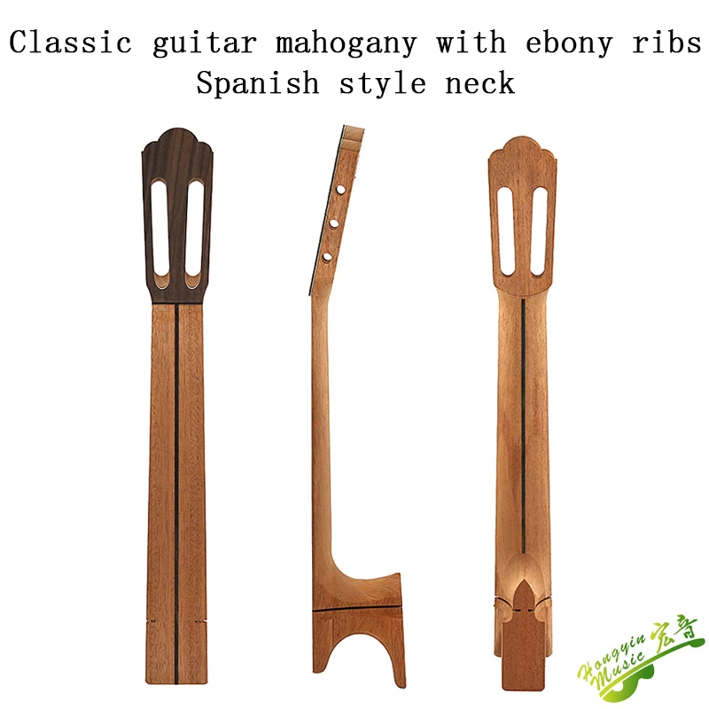 Authentic peach core clip ebony classical guitar finished neck Spanish spanner Spanish stepped neck