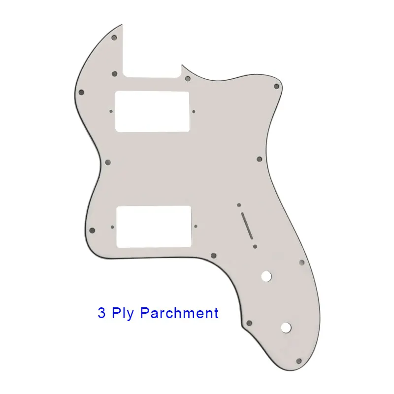 Xinyue Guitar Parts For 13 Holes Tele Thinline Guitar Pickguard With PAF Humbucker Pickups Scratch Plate