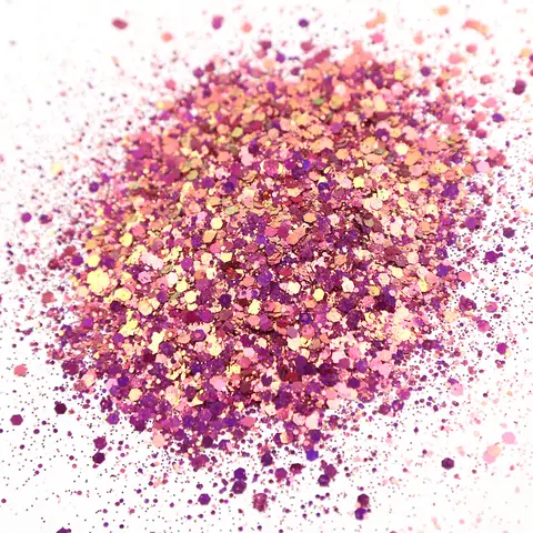 50g pink chameleon Chunky glitter ,Optical Illusion (Color Shift): Chunky Glitter Mix *tumblers, nail art, resin art, cosmetics