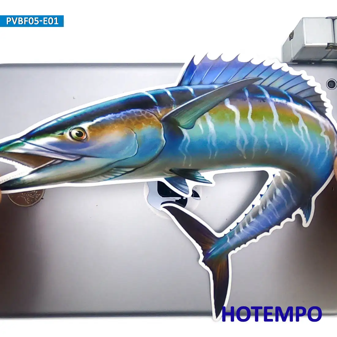 20Cm Xanh Dương Marlin Ấn Độ Cá Thia Cá Ngoài Trời Size Lớn Chống Nước Tem Dán Thuyền Xô Hộp Ngư Dân Đi Câu Cá miếng Dán Kính Cường Lực