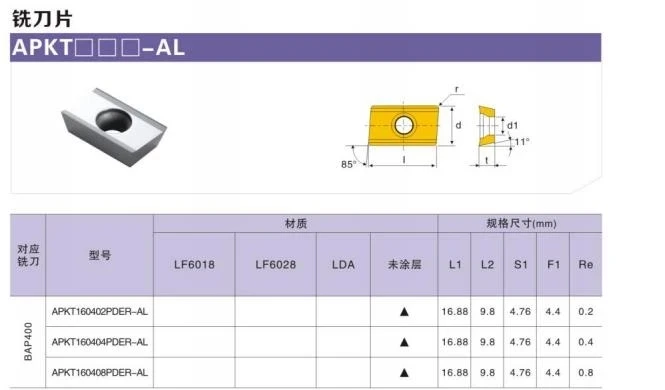 DESKAR APKT1003PDFR AL K10 APKT1135PDFR APKT1604PDFR APKT1604PDFR MA K10 Gốc Tiện Bằng Máy CNC Dụng Cụ Miếng Dụng Cụ Xoay Nhôm