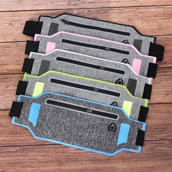 1 Uds bolsa de cintura estrecha Ultra-moda para correr, bolsa de deporte, riñonera de viaje, cintura, cinturón de dinero, cremallera, bolsa de senderismo, cartera, bolsas de cinturón