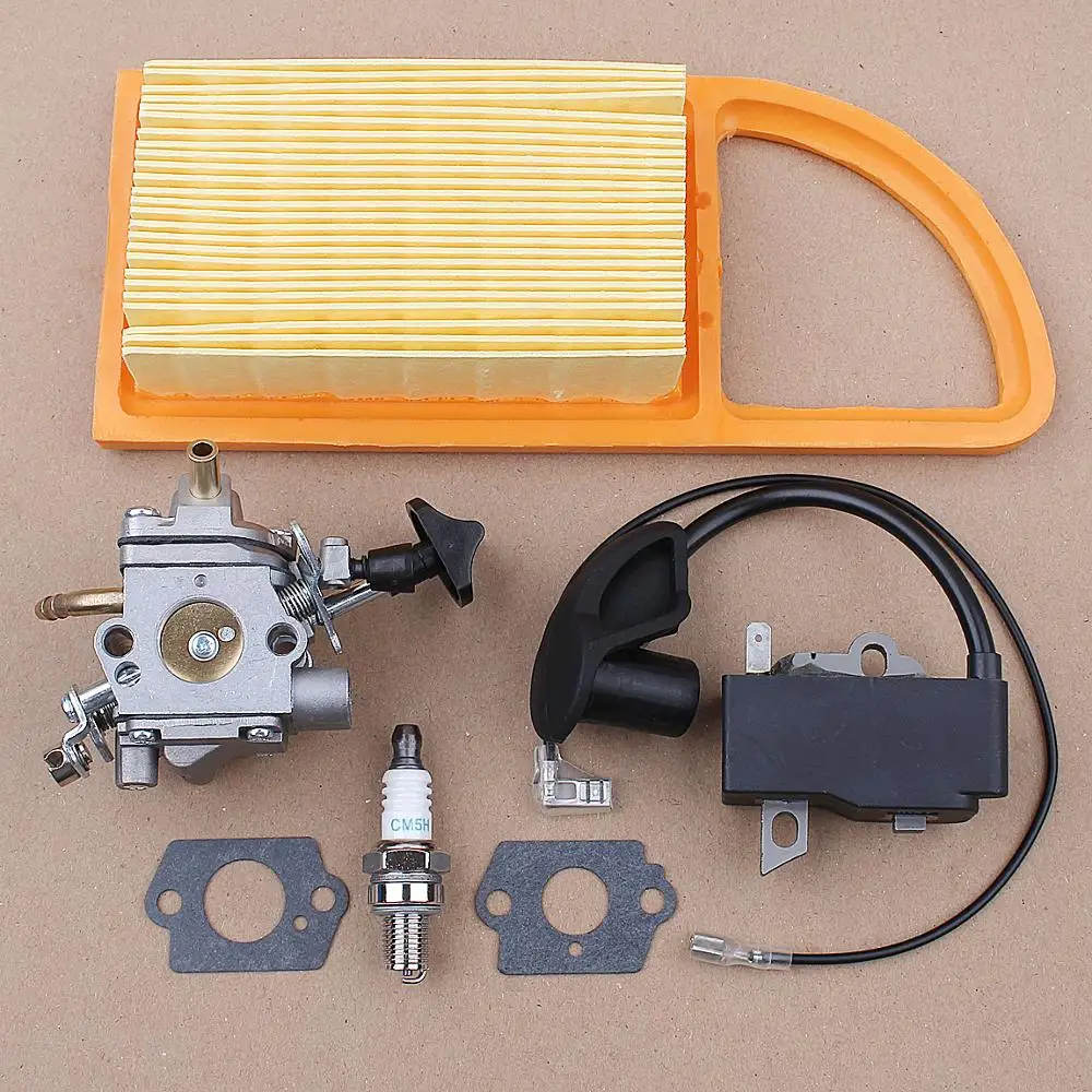 

Ignition Coil Carburetor Spark Plug Kit for Stihl BR600 BR500 BR550 Zama C1Q-S183 Leaf Blower CARB Parts