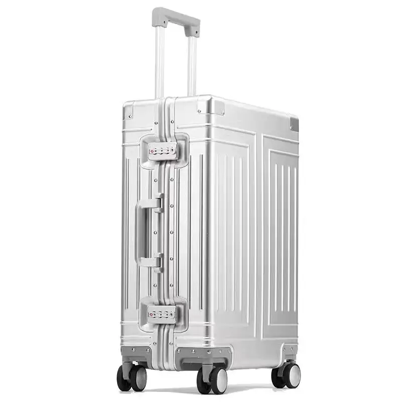 Graspdream New Aluminum Travel Suitcase Hard Trolley Case Aluminium Rolling Luggage 20\