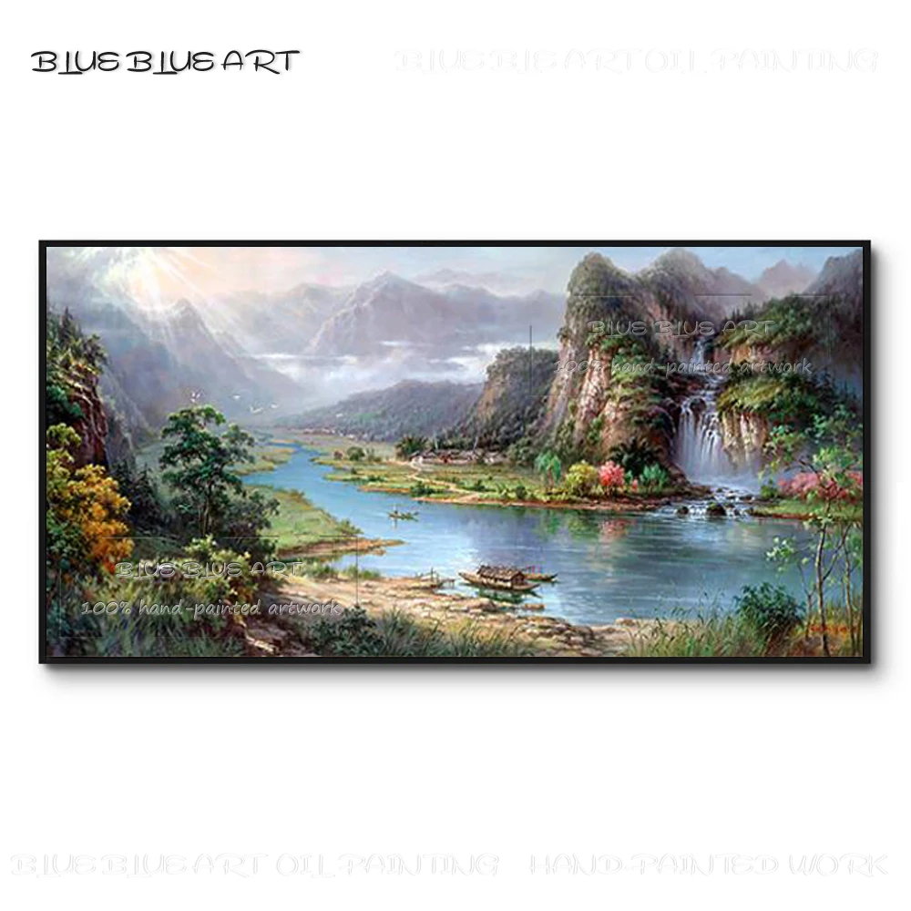 

Excellent Artist Hand-painted Beautiful Natural Scenery Oil Painting on Canvas Natural Landscape Oil Painting for Living Room