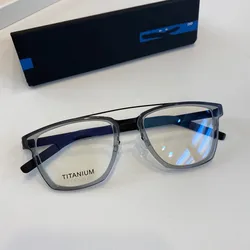 Denmark Brand Titanium Glasses Frame Men Women Ultra-light Prescription Myopia No Screw Eyeglasses Frame Gafas 4507