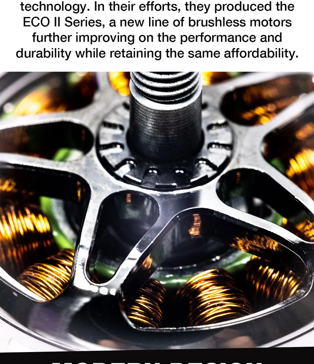 4 Stück EMAX ECO II 2807 6S 1300KV 5S 1500KV 4S 1700KV Bürstenloser Motor – Detail 5