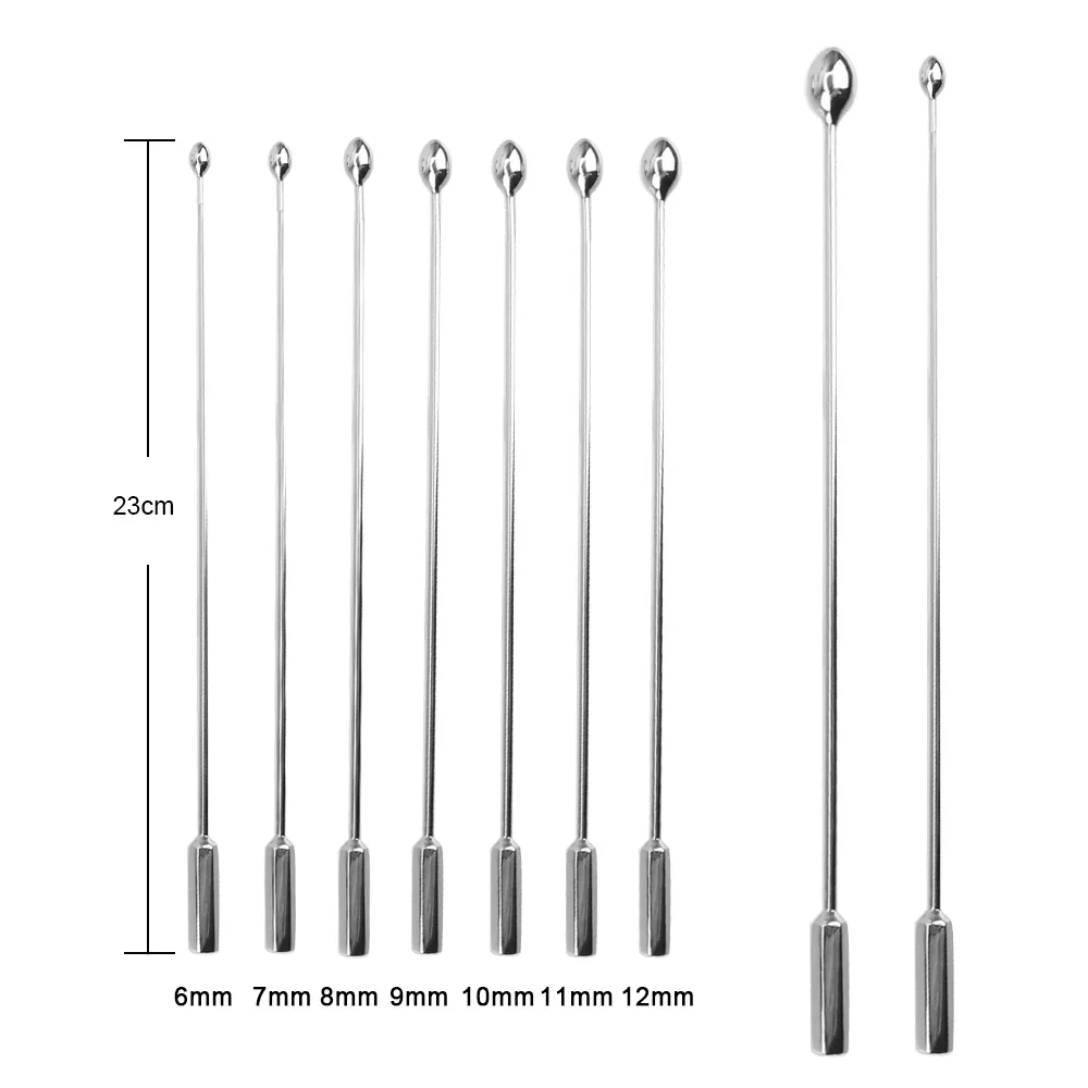 IKOKY Male Urethral Dilator Metal Urethral Catheter Penis Plug Sounding Horse Eye Stimulation Adult Products Sex Toys for Men