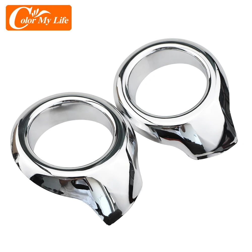 Car Styling for Ford Ecosport 2013 2014 2015 2016 2017 ABS Chrome Front Head Fog Light Lamp Cover Trim Foglight Frame