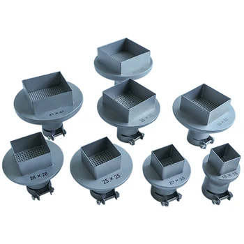 850 Heteluchtpistool Nozzle Bga Nozzle Smd Titanium Legering Vierkante Nozzle Hot Air Lassen 850 Hot Air Desoldeerstation