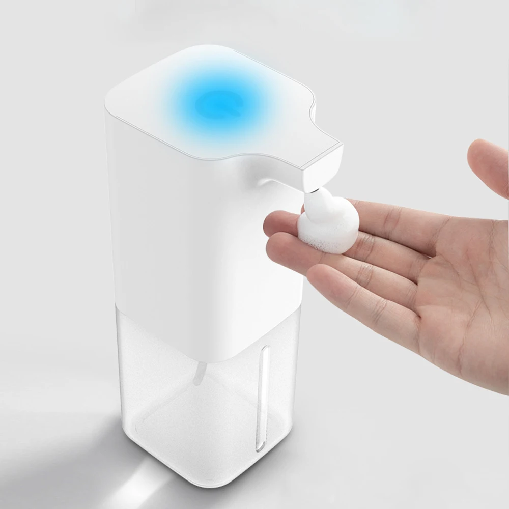Bezdotykowy automatyczny dozownik do mydła Usb ładowanie inteligentny maszyna do spieniania czujnik na podczerwień piankowy dozownik mydła dozownik do mydła odkażacz do rąk