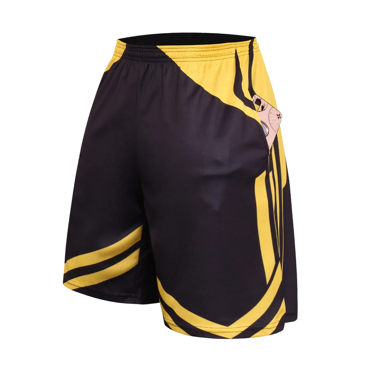 Men's Running Shorts With Phone Pocket Sports Quick Drying Jogging Gym Short Pants Male Jogging Workout Fitness Training Shorts