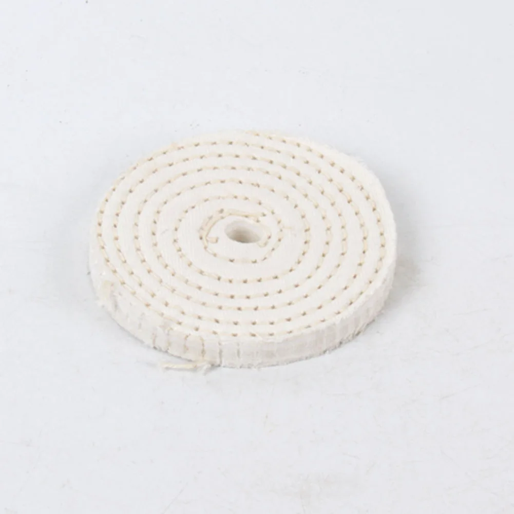 1PC 3-8Inch Cotton Cloth Buffing Wheel 75-200mm Matel Mirror Polishing Wheel 10mm Hole