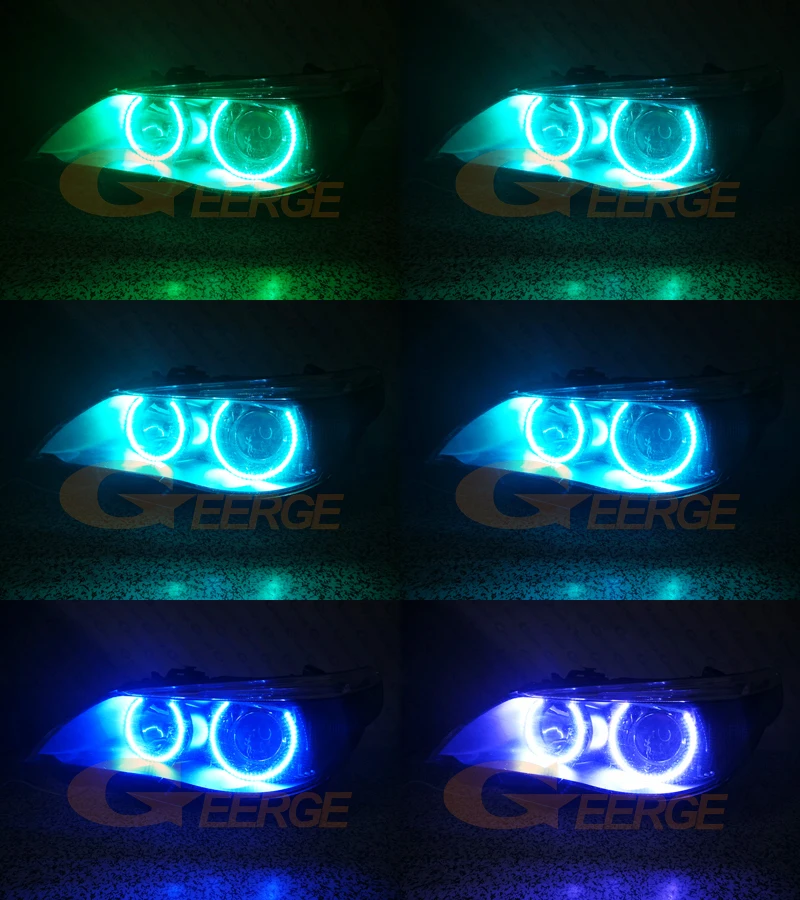 RF Remote Bluetooth-Compatible APP Multi-Color RGB Led Angel Eyes Kit For BMW E60 E61 M5 520i 525i 530i 540i 545i 550i Pre LCI