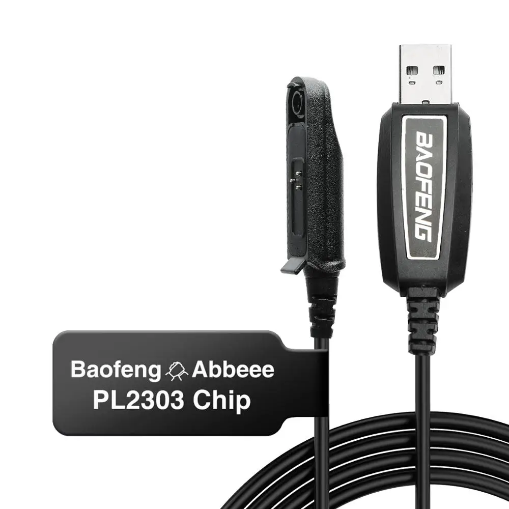 Baofeng PL2303 UV-9R Waterproof Drive-Free USB Programming Cable For BaoFeng UV-9R Pro A-58 GT-3WP PL2303 Chip Two Way Radio