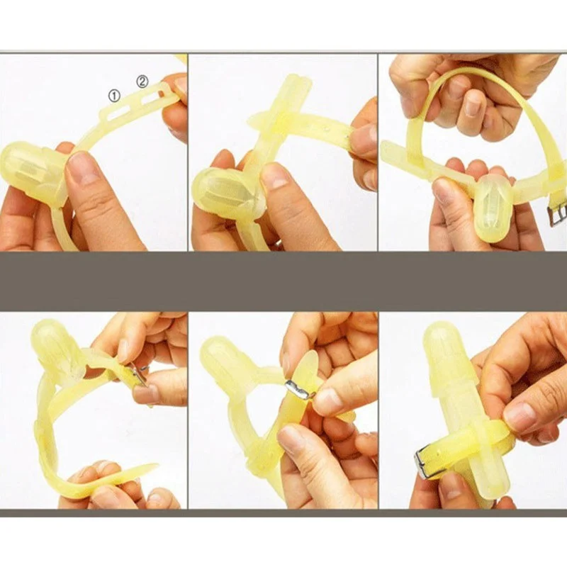 Baby Boys Girls Non-Toxic Silicone Thumb Sucking Stop Finger Guard Treatment Kit to Stop Thumb Sucking Bite Correction Safety