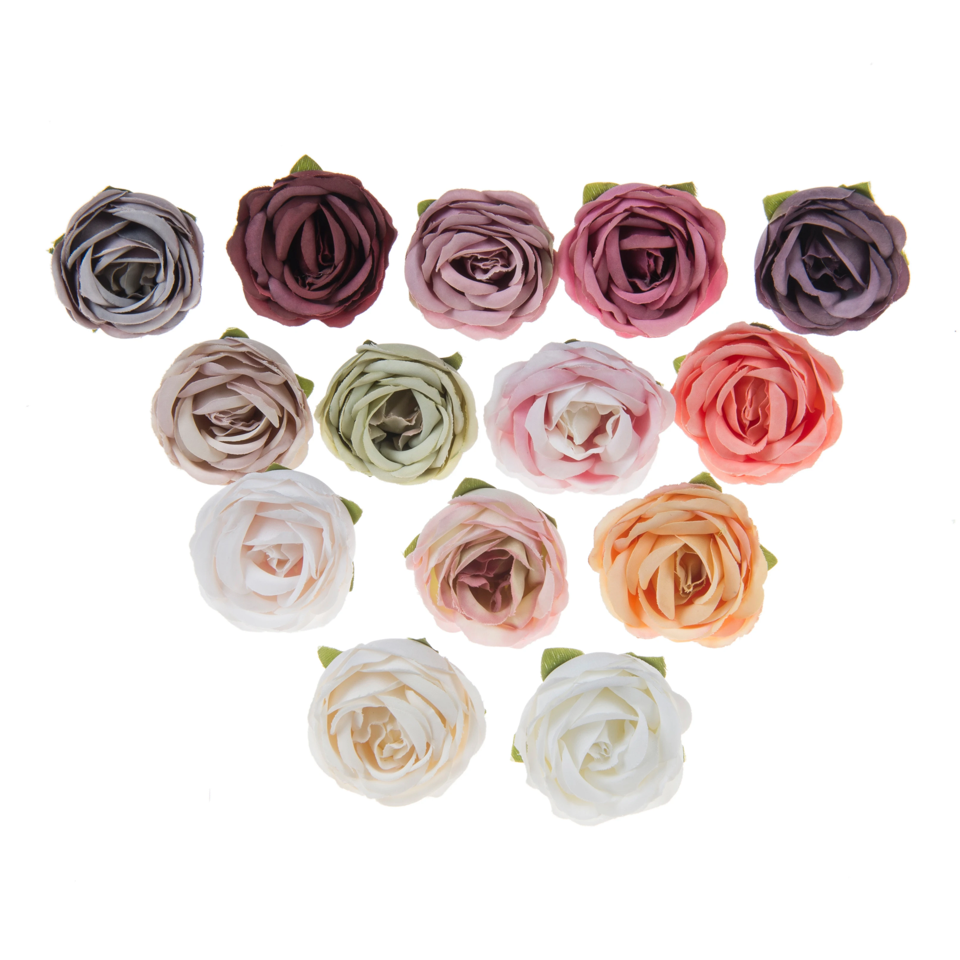 100PCS Wholesale Artificial Flowers Silk Roses Fake Plants Christmas Decorations for Home Wedding DIY Needlework Candy Gifts Box