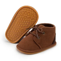 KIDSUN-zapatos clásicos de algodón para bebés, botas de niño niña con suela de goma suave, antideslizantes, para primeros pasos, 3 colores