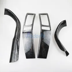 For Toyota Land Cruiser 120 Prado FJ120 2003-2009 Interior Black Wooden Color Door Armrest Glass Lift Vent Lamp Moulding Trims