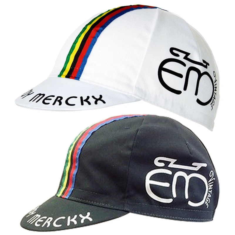 

Vintage Eddy Merckx Cycling Cap White/Black Bike Hat One Size Fits Most