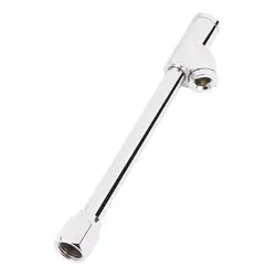 Stainless Steel Air Chuck Dual Head Inflator Tool Air Tire Pressure Filler Hose Nozzle Car Truck Vehicle Gauge 1/4