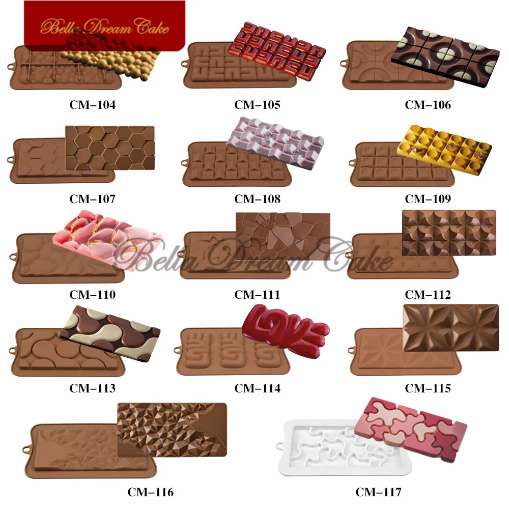 Various Shape Chocolate Silicone Mold Sugarcraft Mousse Moulds DIY Handmade Soap Mould Cake Decorating Tools Baking Accessories