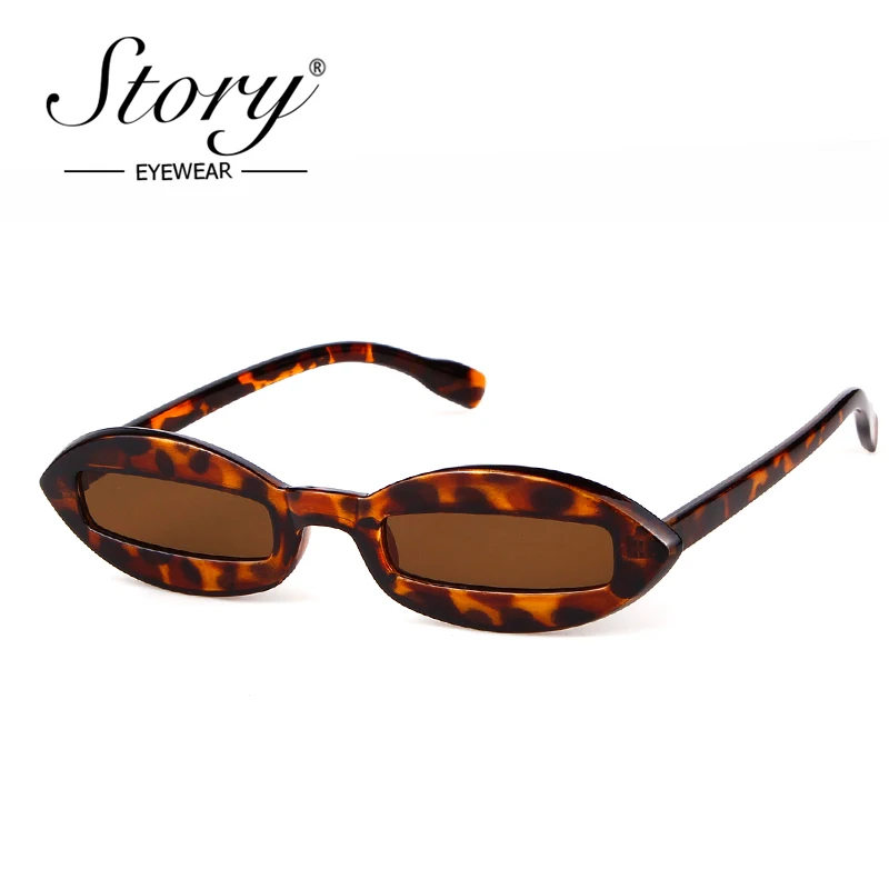 

STORY 2018 Fashion Sunglasses Women Retro Small Oval Frame Brand Designer Sun Glasses Unique Eeywear Funny Shades UV400