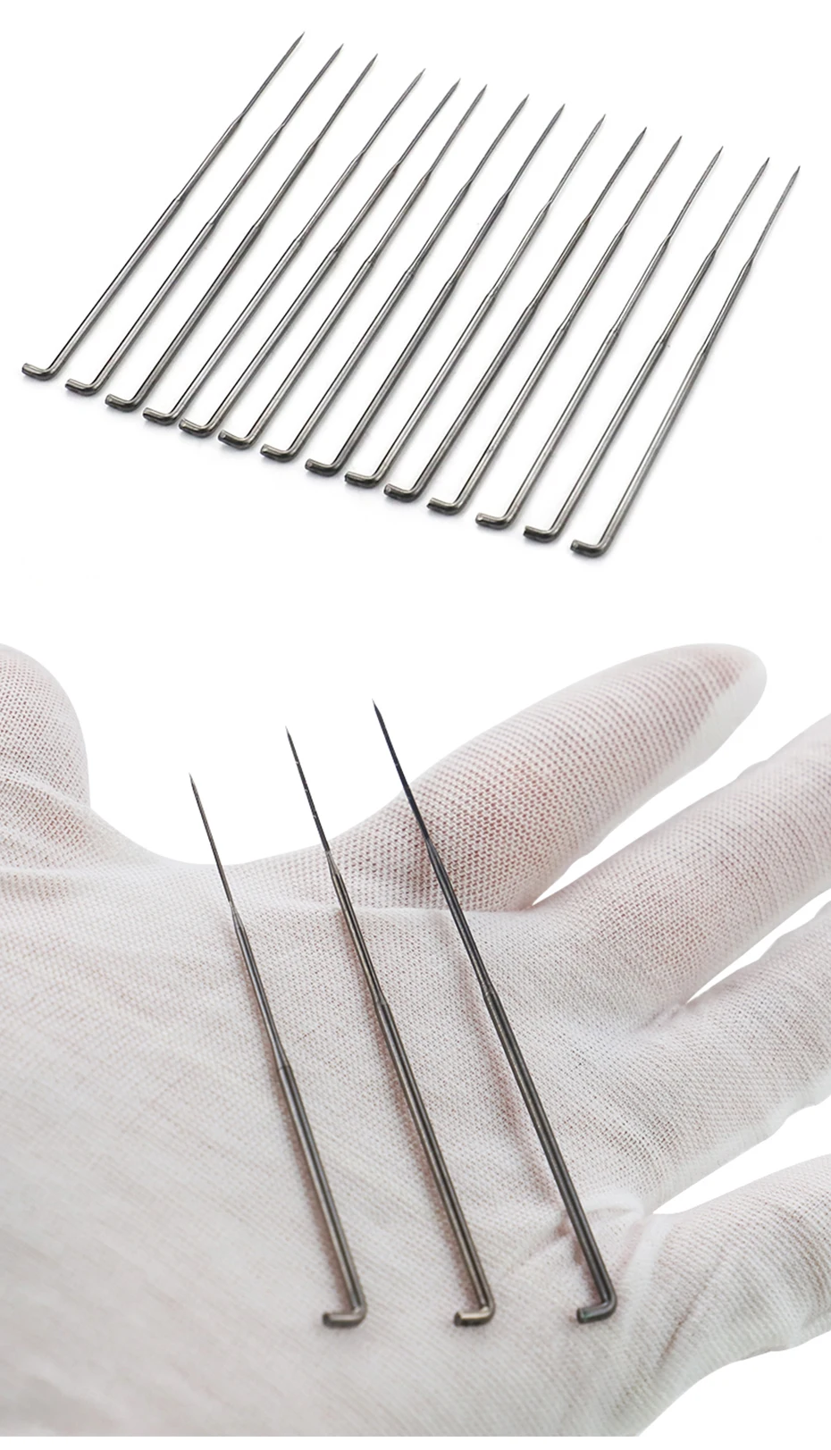 QJH 100 Stück Nadel Filzen Nadeln 79mm 86mm 90mm Filzen Nadeln DIY Wolle PIN Filzen Werkzeuge Kit handwerk DIY – Detail 3